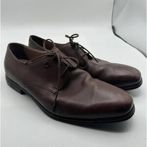 Salvatore Ferragamo Spencer Derby Dress Shoes Brown Size 12 EE